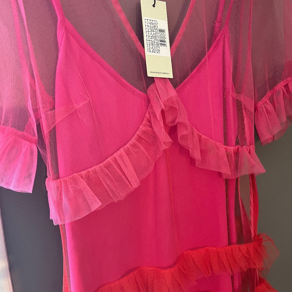 Red/pink Nasty gal dress nwt